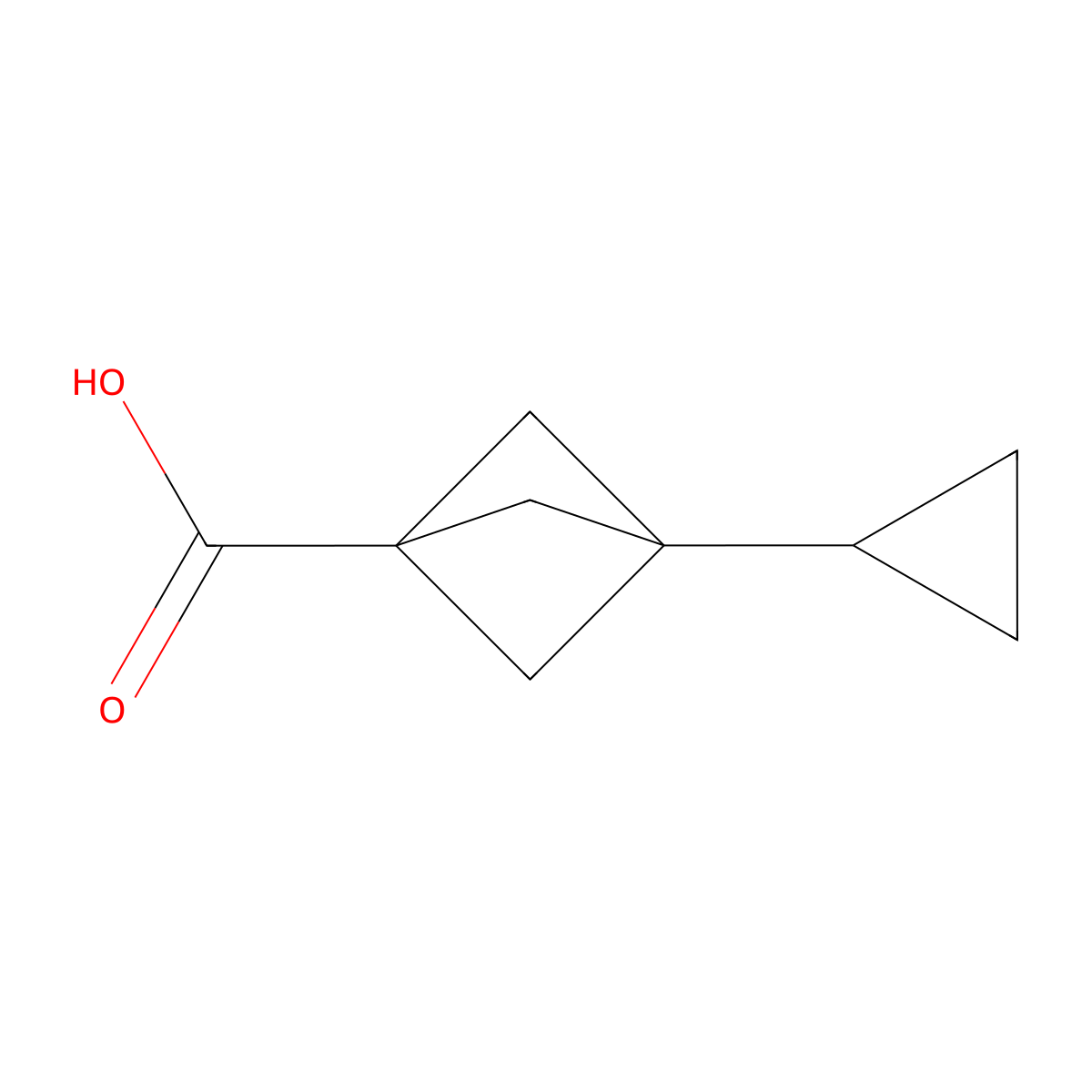3-Cyclopropylbicyclo[1.1.1]pentane-1-carboxylic acid molecular structure, CAS 2169607-59-2