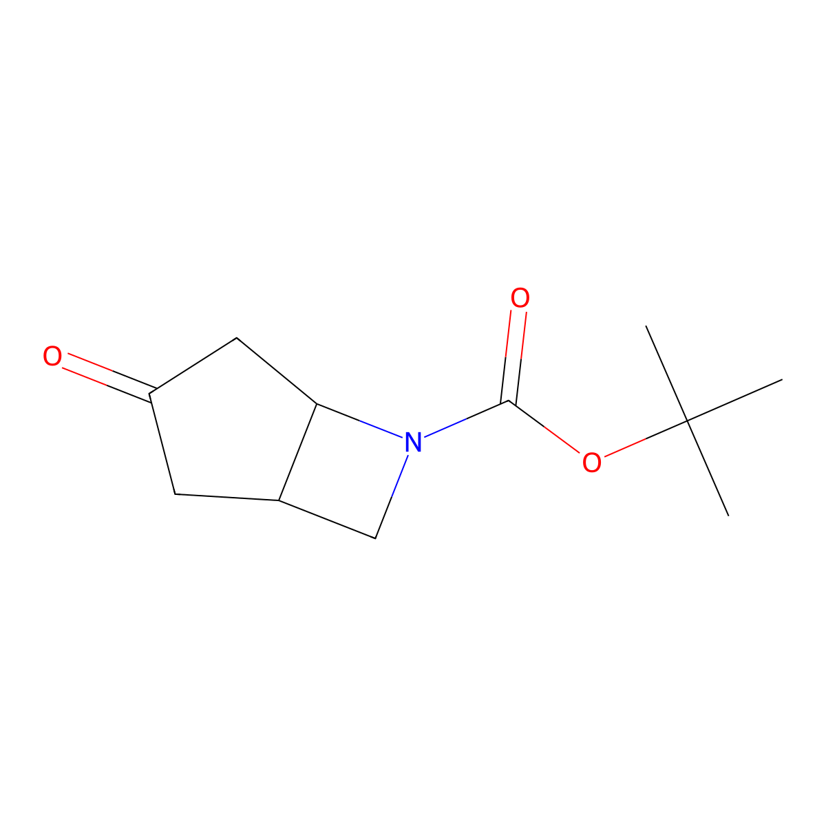 Tert-butyl 3-oxo-6-azabicyclo[3.2.0]heptane-6-carboxylate molecular structure, CAS 2169608-88-0
