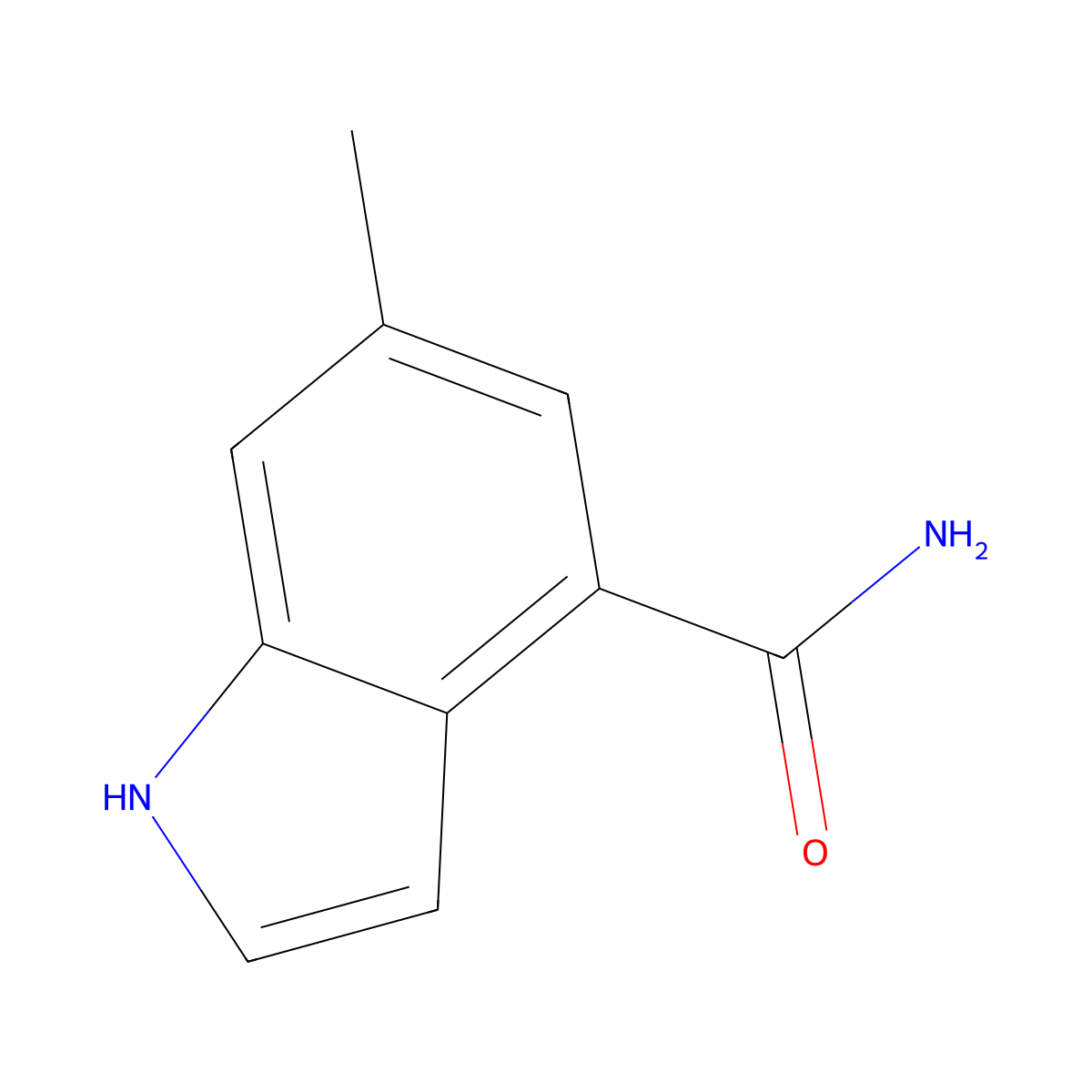 6-methyl-1H-indole-4-carboxamide molecular structure, CAS 2169612-33-1