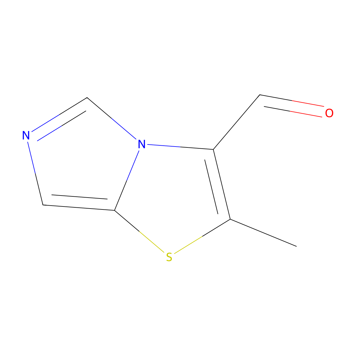 2-Methylimidazo(4,3-b)(1,3)thiazole-3-carbaldehyde molecular structure, CAS 2169621-58-1