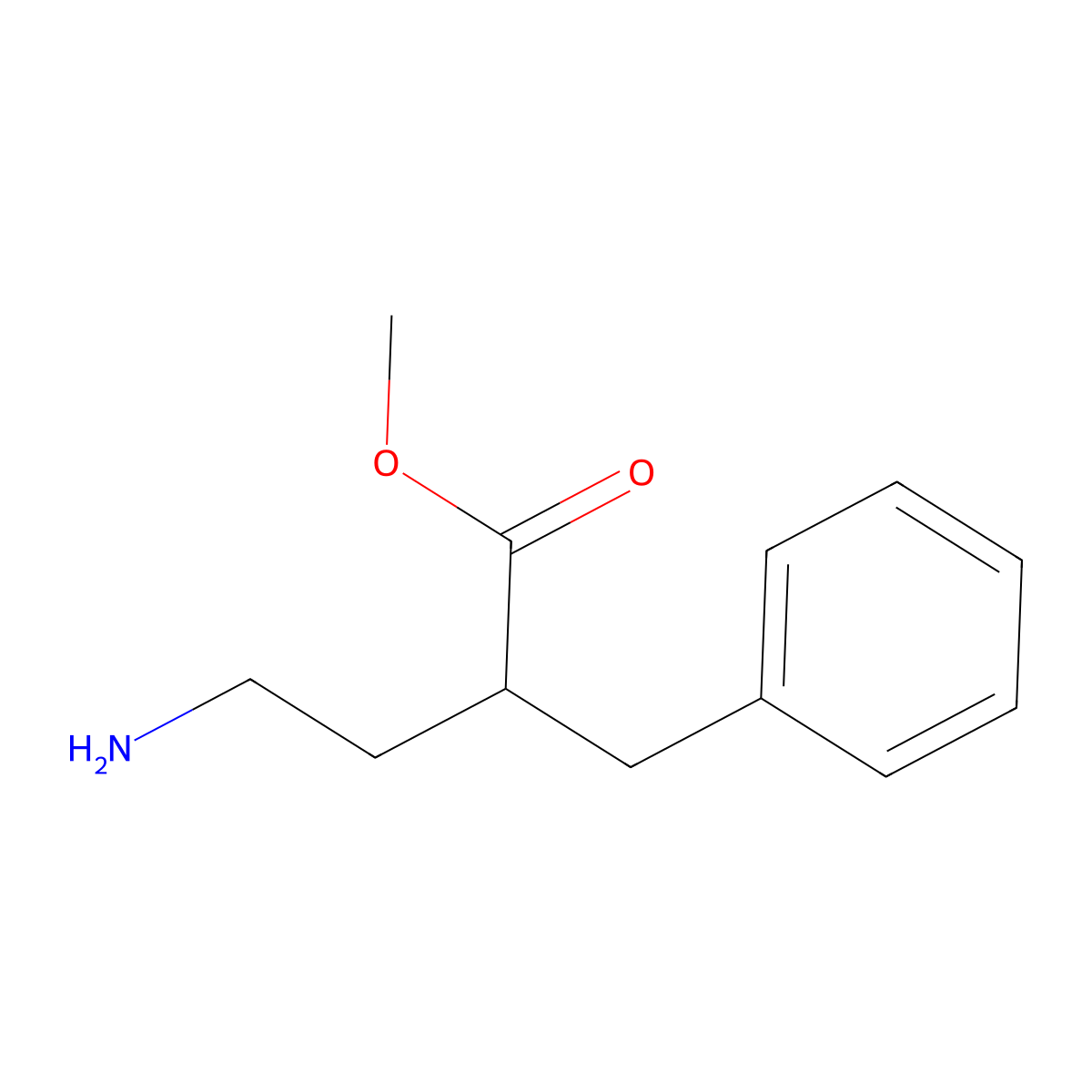 Methyl 4-amino-2-benzylbutanoate molecular structure, CAS 2169628-89-9