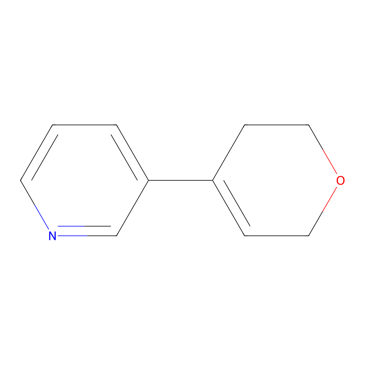 3-(3,6-dihydro-2H-pyran-4-yl)pyridine molecular structure, CAS 2169632-15-7