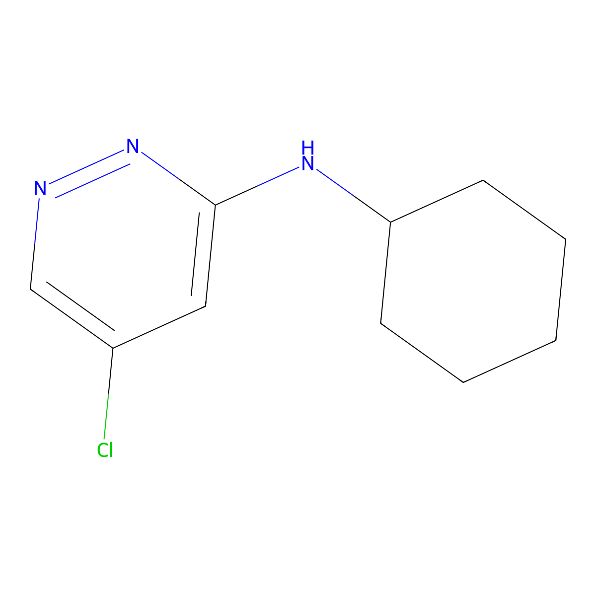 5-chloro-N-cyclohexylpyridazin-3-amine molecular structure, CAS 2169635-94-1
