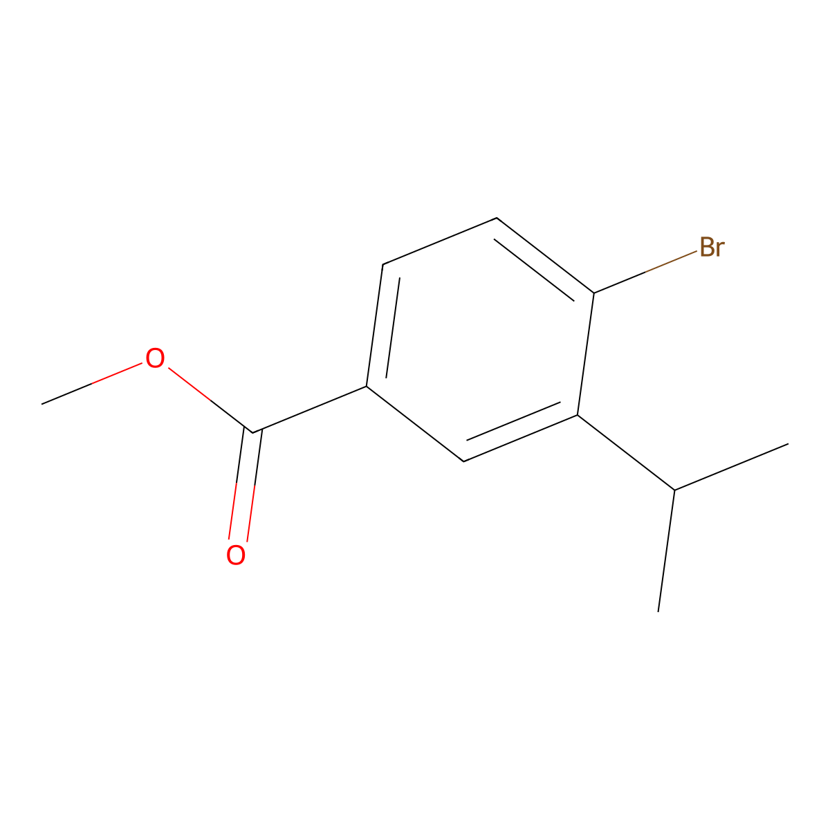 Methyl 4-bromo-3-isopropylbenzoate molecular structure, CAS 2169639-98-7