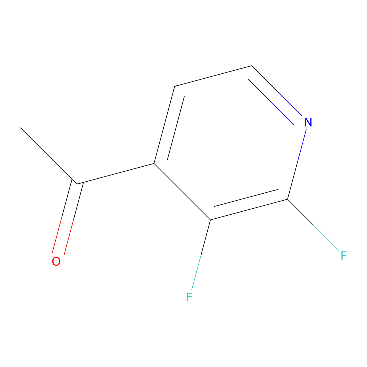 1-(2,3-Difluoropyridin-4-yl)ethanone molecular structure, CAS 2169647-68-9