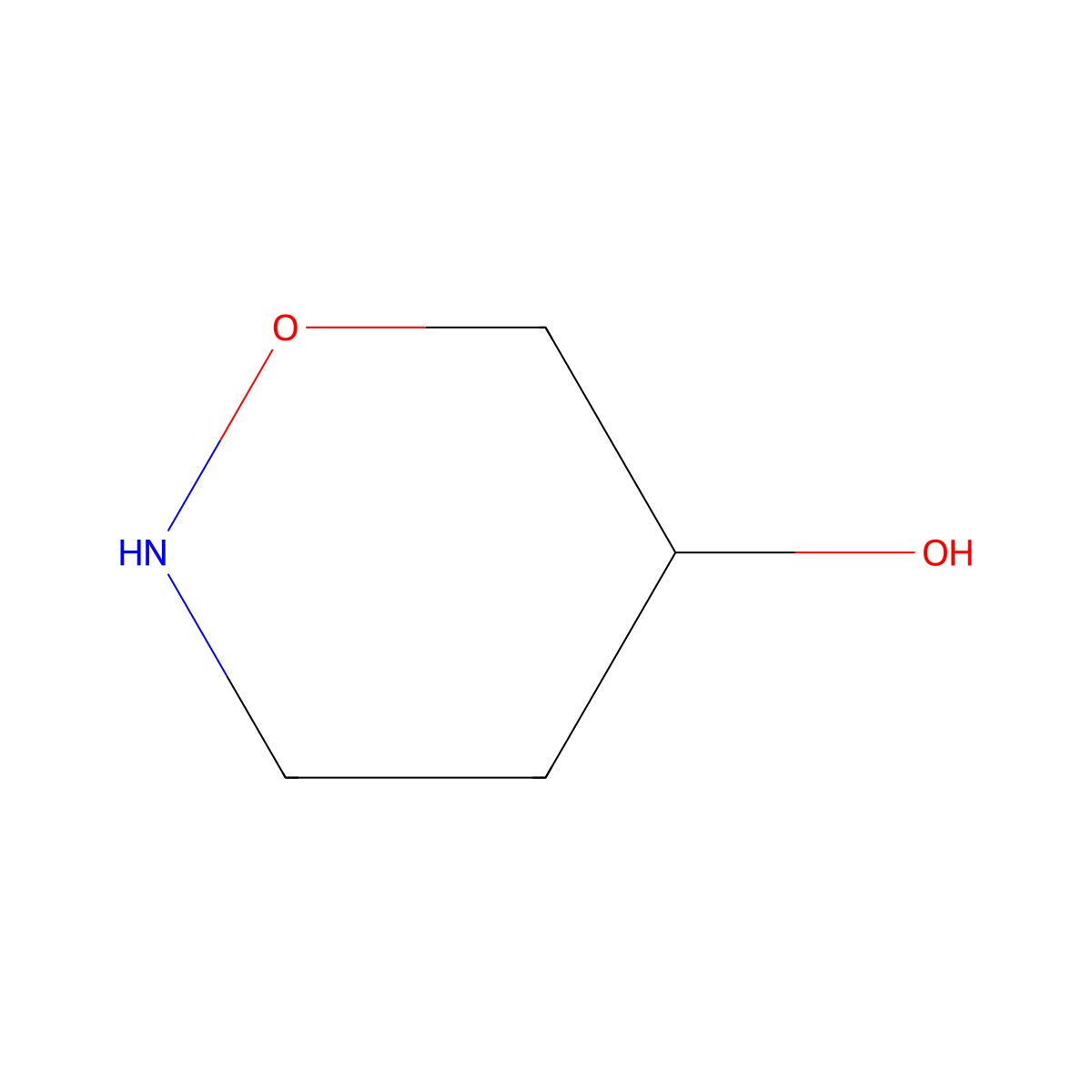 1,2-Oxazinan-5-ol molecular structure, CAS 2169657-14-9