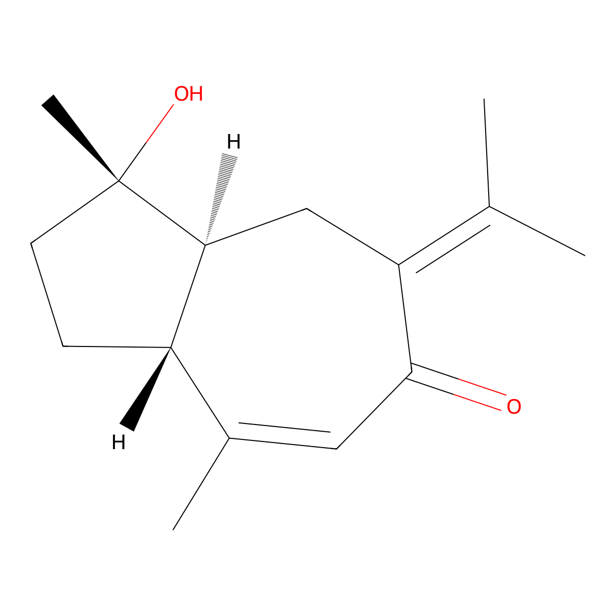 Procurcumenol molecular structure, CAS 21698-40-8