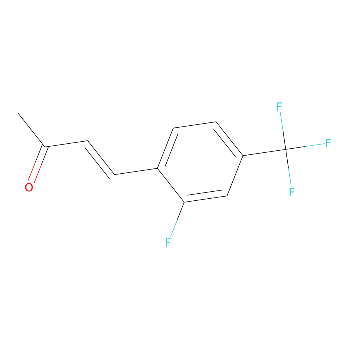 4-[2-Fluoro-4-(trifluoromethyl)phenyl]but-3-en-2-one molecular structure, CAS 2169803-88-5