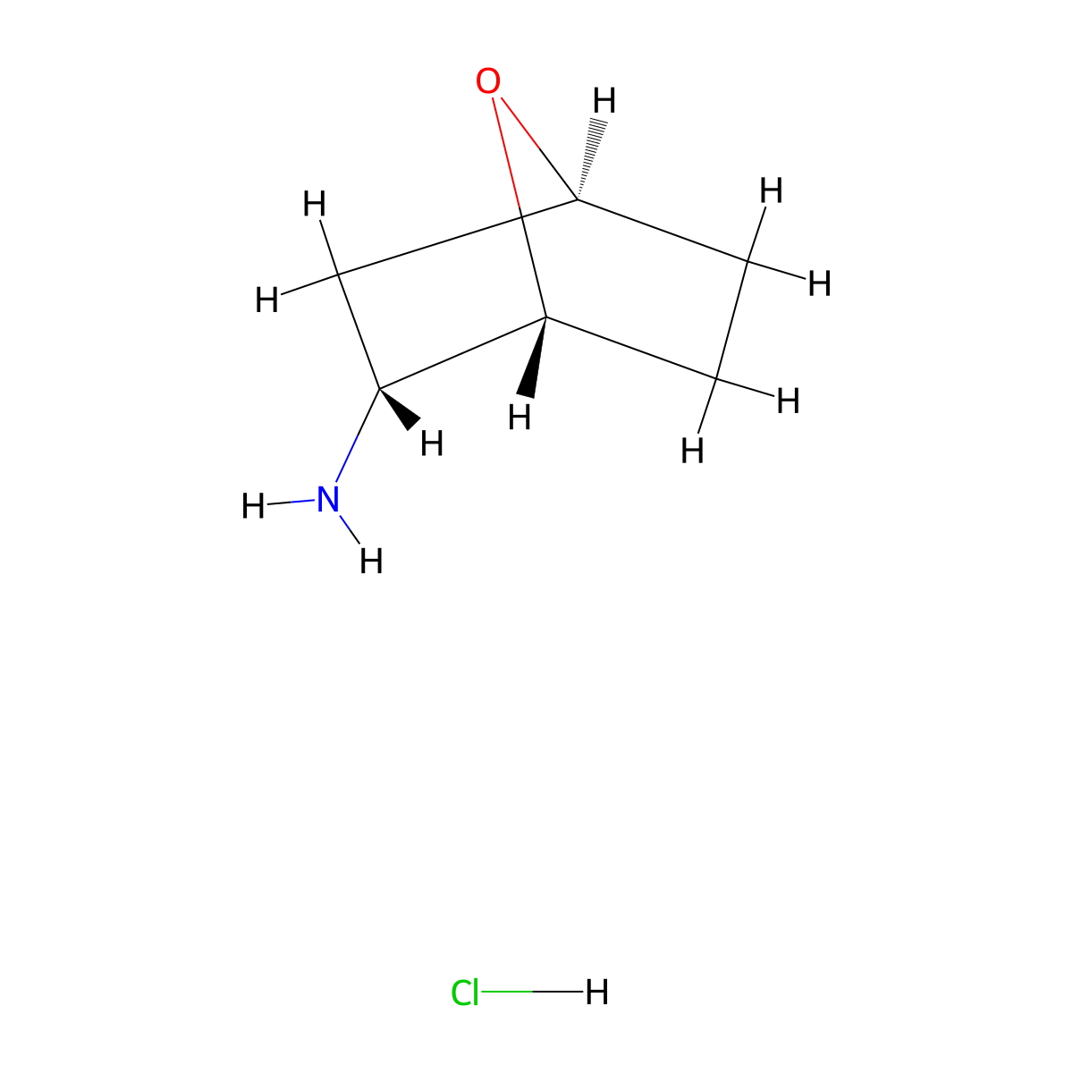 Rac-(1R,2R,4S)-7-oxabicyclo[2.2.1]hept-2-ylamine hydrochloride molecular structure, CAS 2169980-99-6