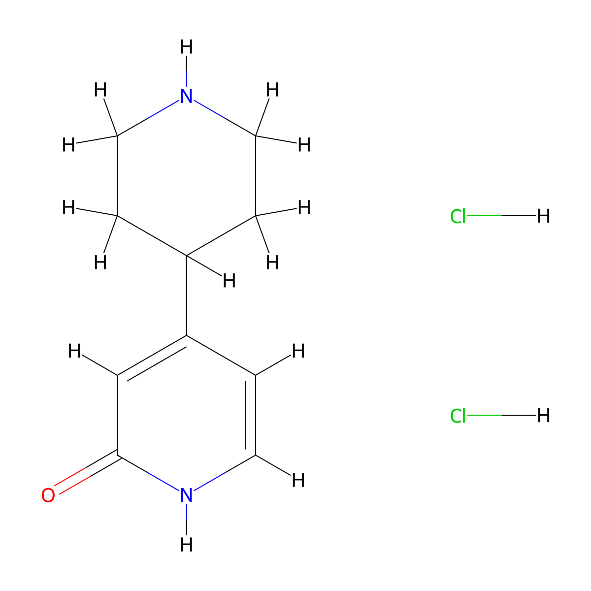 4-(4-Piperidinyl)-2(1H)-pyridinone dihydrochloride molecular structure, CAS 2169997-55-9