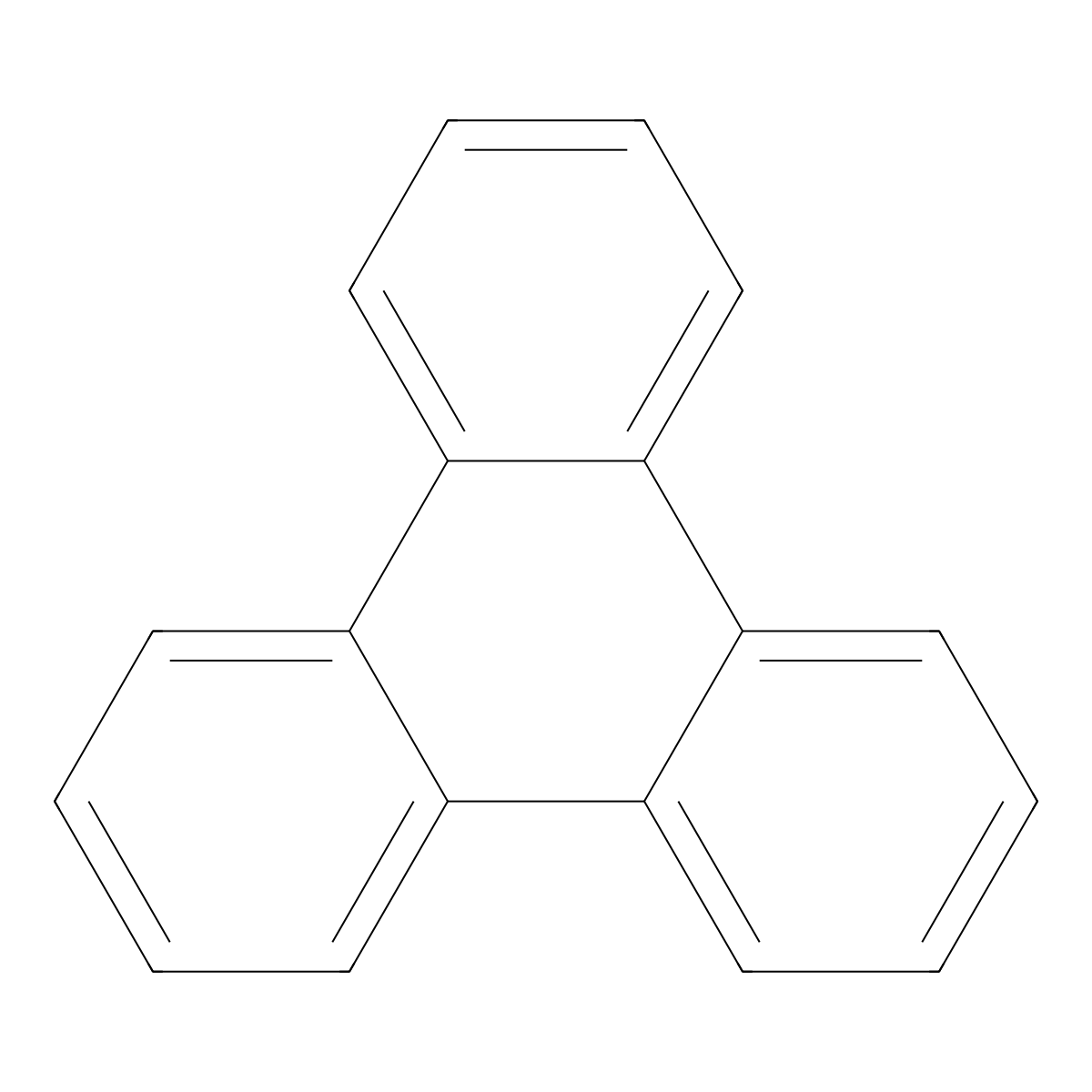 Triphenylene molecular structure, CAS 217-59-4