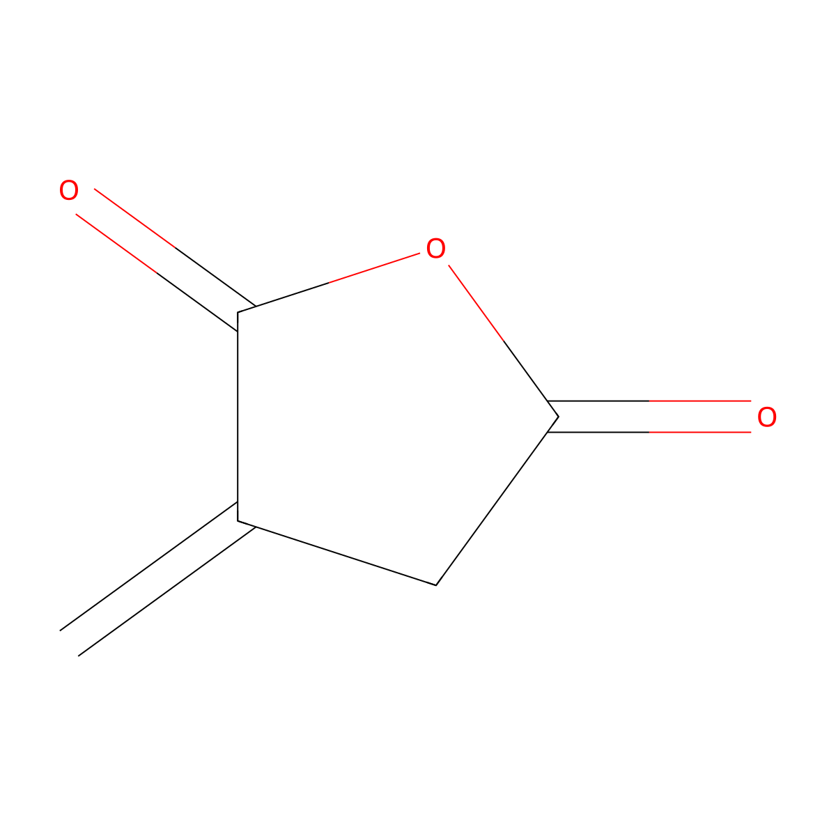 Itaconic Anhydride molecular structure, CAS 2170-03-8