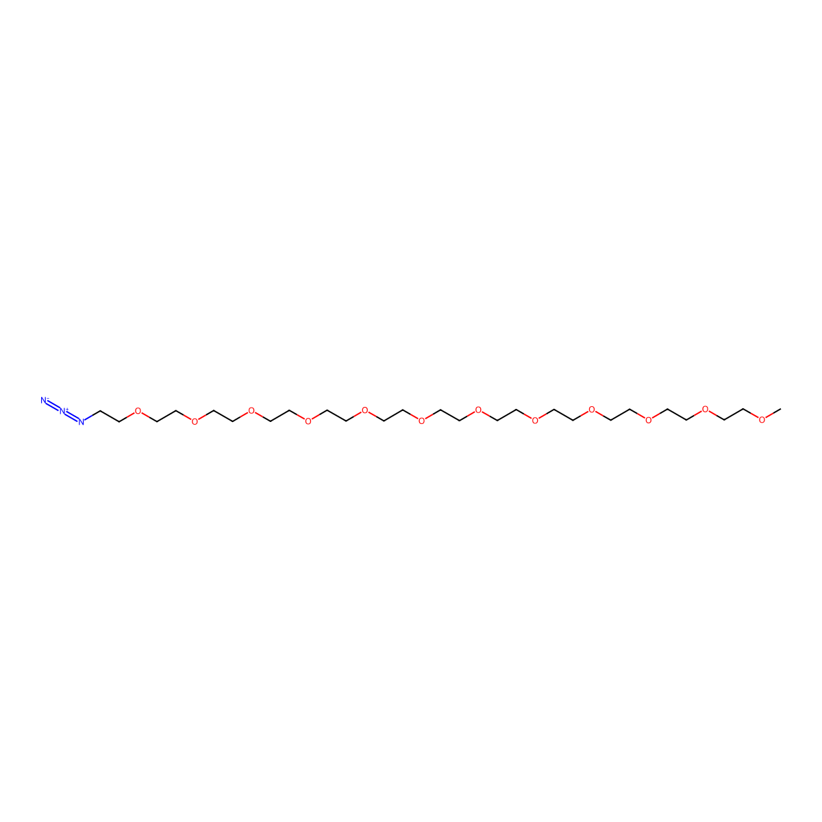 m-PEG12-azide molecular structure, CAS 2170098-29-8