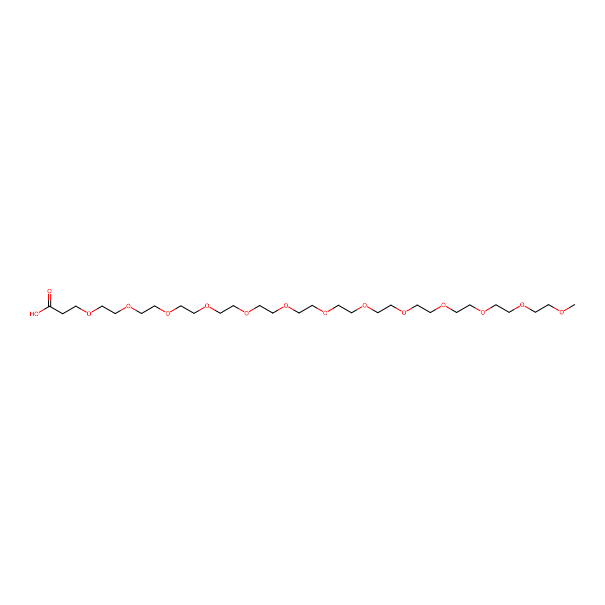 mPEG12-CH2CH2COOH molecular structure, CAS 2170098-33-4