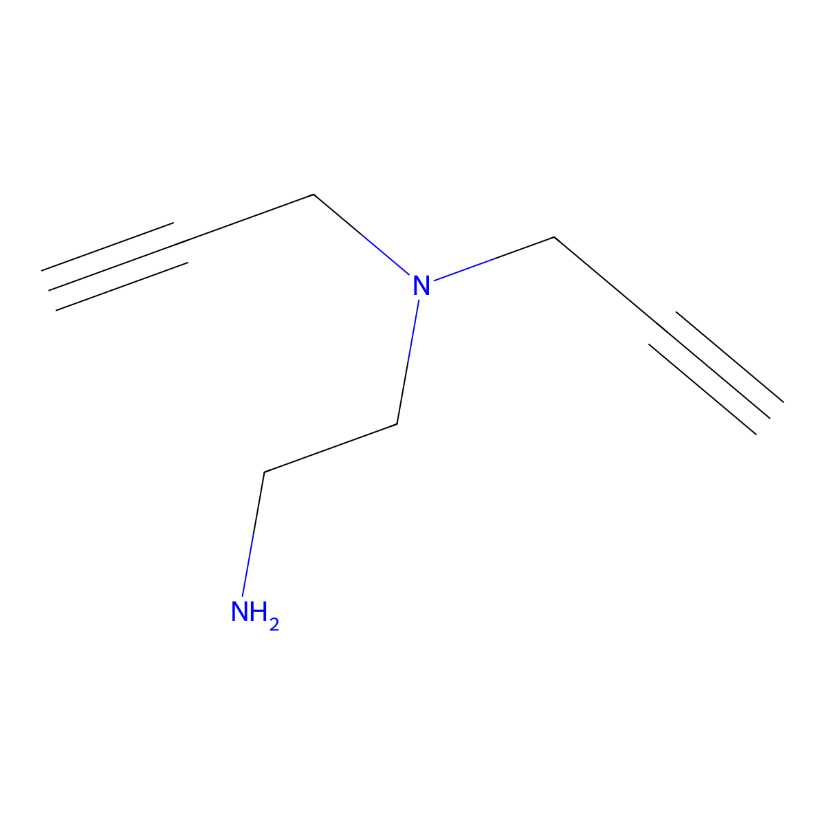 N1,N1-Di-2-propyn-1-yl-1,2-ethanediamine molecular structure, CAS 2170113-01-4