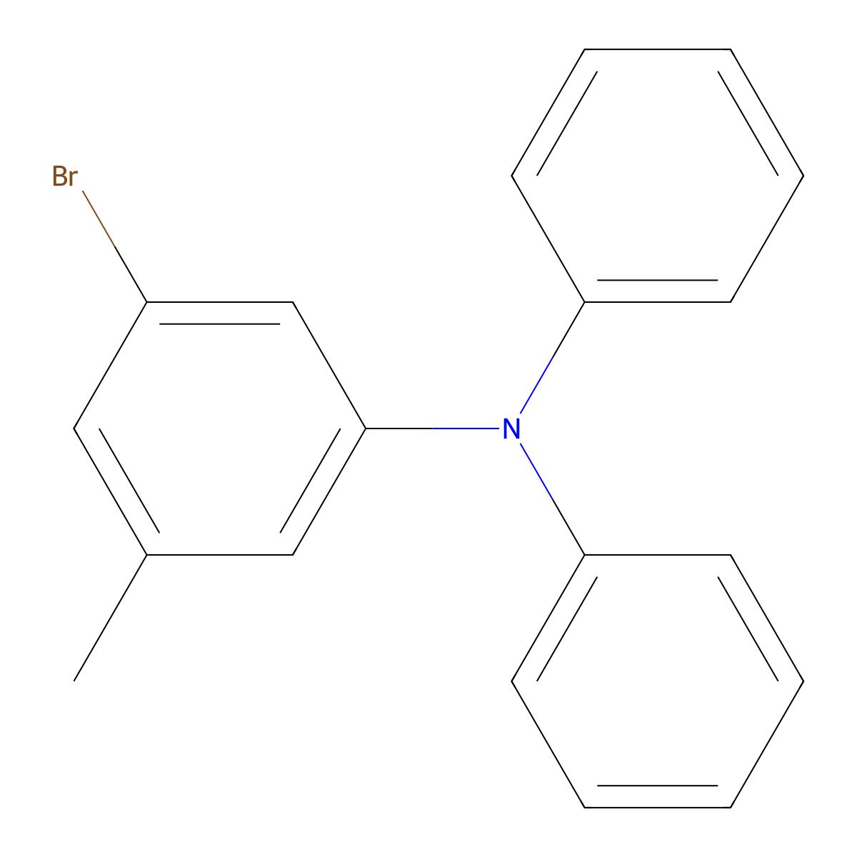 3-Bromo-5-methyl-N,N-diphenylaniline molecular structure, CAS 2170176-18-6
