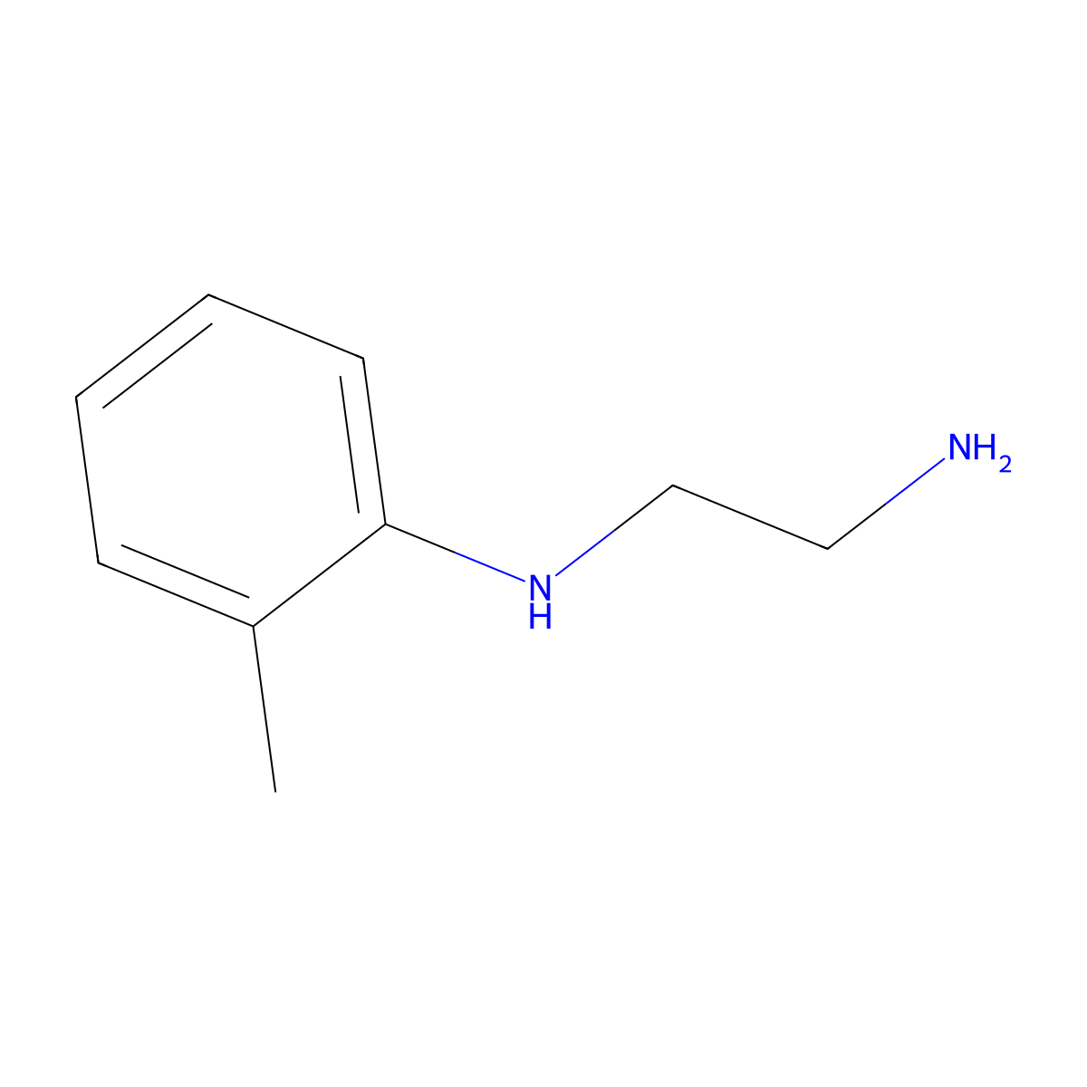 N-(o-Tolyl)ethylenediamine molecular structure, CAS 21702-27-2