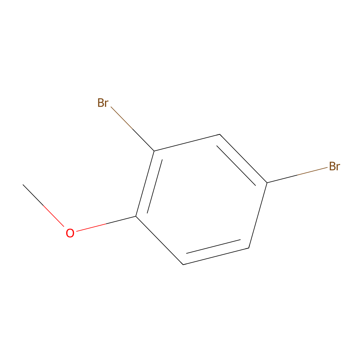 2,4-Dibromoanisole molecular structure, CAS 21702-84-1