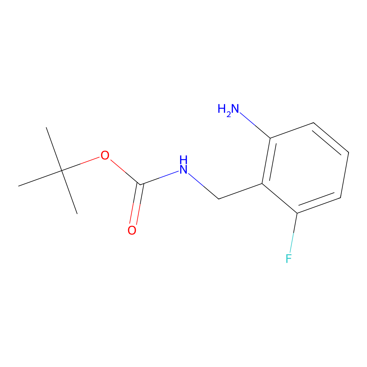 2-[(Boc-amino)methyl]-3-fluoroaniline molecular structure, CAS 2170207-53-9