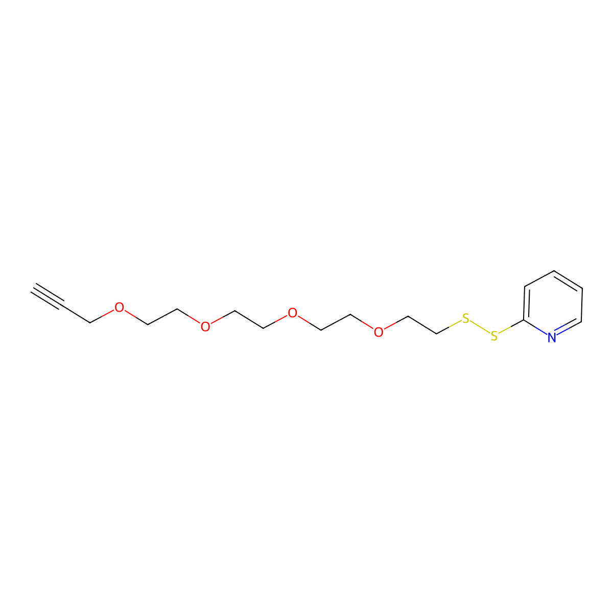 (2-pyridyldithio)-PEG4-propargyl molecular structure, CAS 2170240-99-8