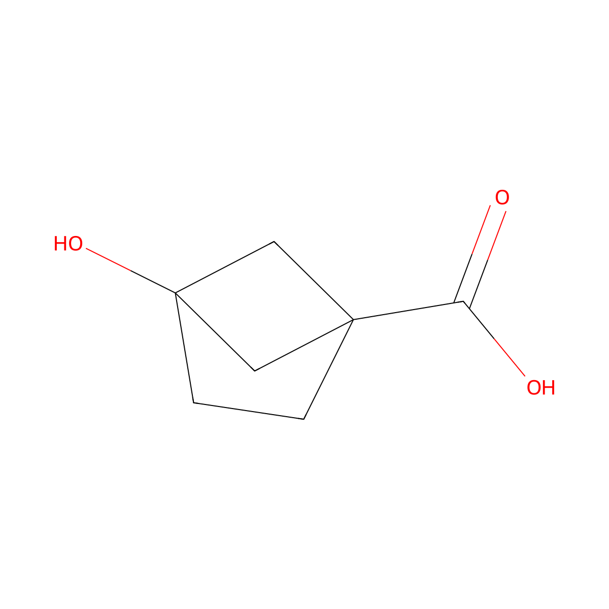 4-Hydroxybicyclo[2.1.1]hexane-1-carboxylic acid molecular structure, CAS 2170371-95-4