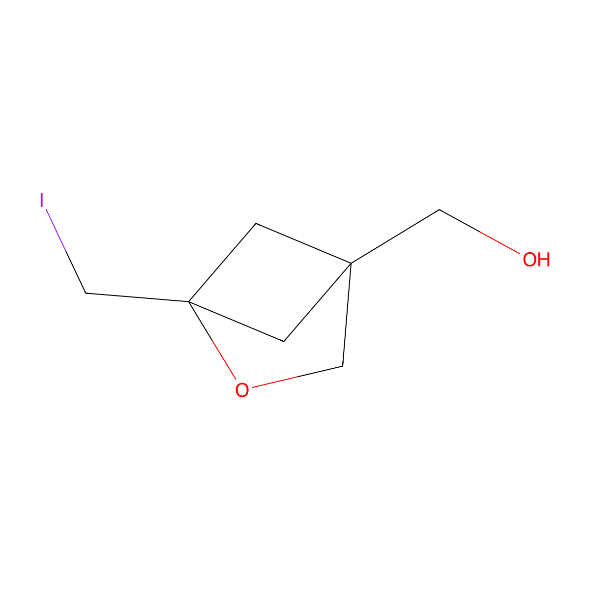 [1-(Iodomethyl)-2-oxabicyclo[2.1.1]hexan-4-yl]methanol molecular structure, CAS 2170372-21-9