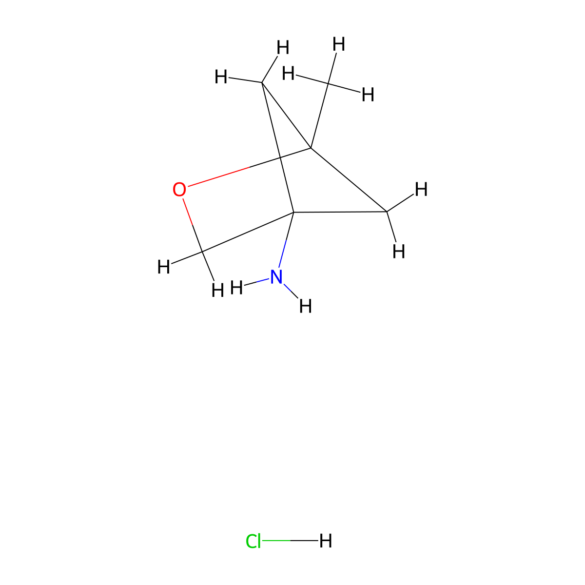 1-Methyl-2-oxabicyclo[2.1.1]hexan-4-amine hydrochloride molecular structure, CAS 2170372-24-2