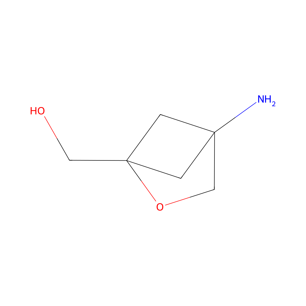 {4-Amino-2-oxabicyclo[2.1.1]hexan-1-yl}methanol molecular structure, CAS 2170372-31-1