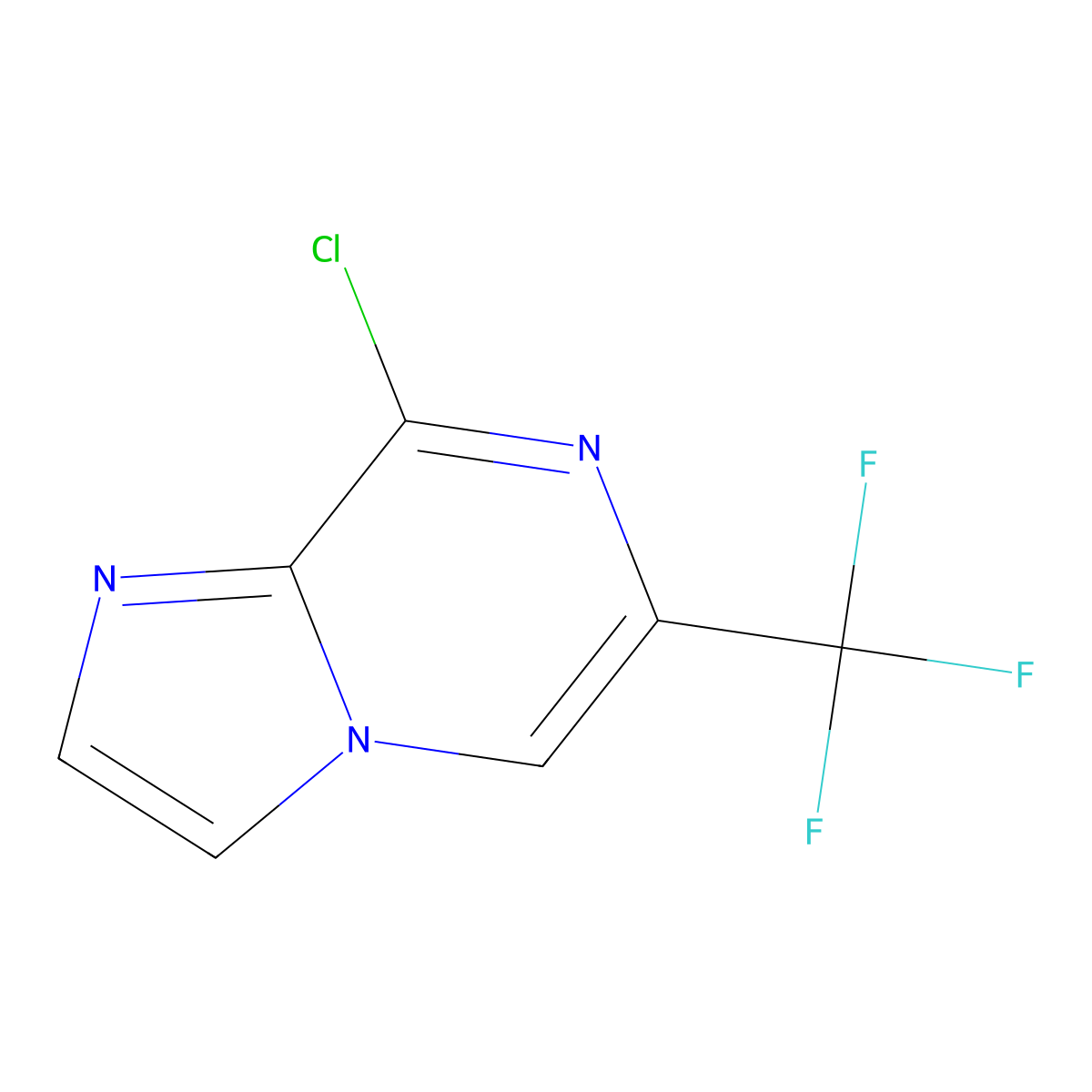 8-Chloro-6-(trifluoromethyl)imidazo[1,2-a]pyrazine molecular structure, CAS 2170373-00-7