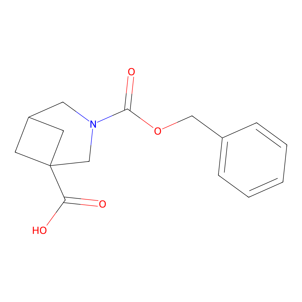 3-((Benzyloxy)carbonyl)-3-azabicyclo[3.1.1]heptane-1-carboxylic acid molecular structure, CAS 2170373-55-2
