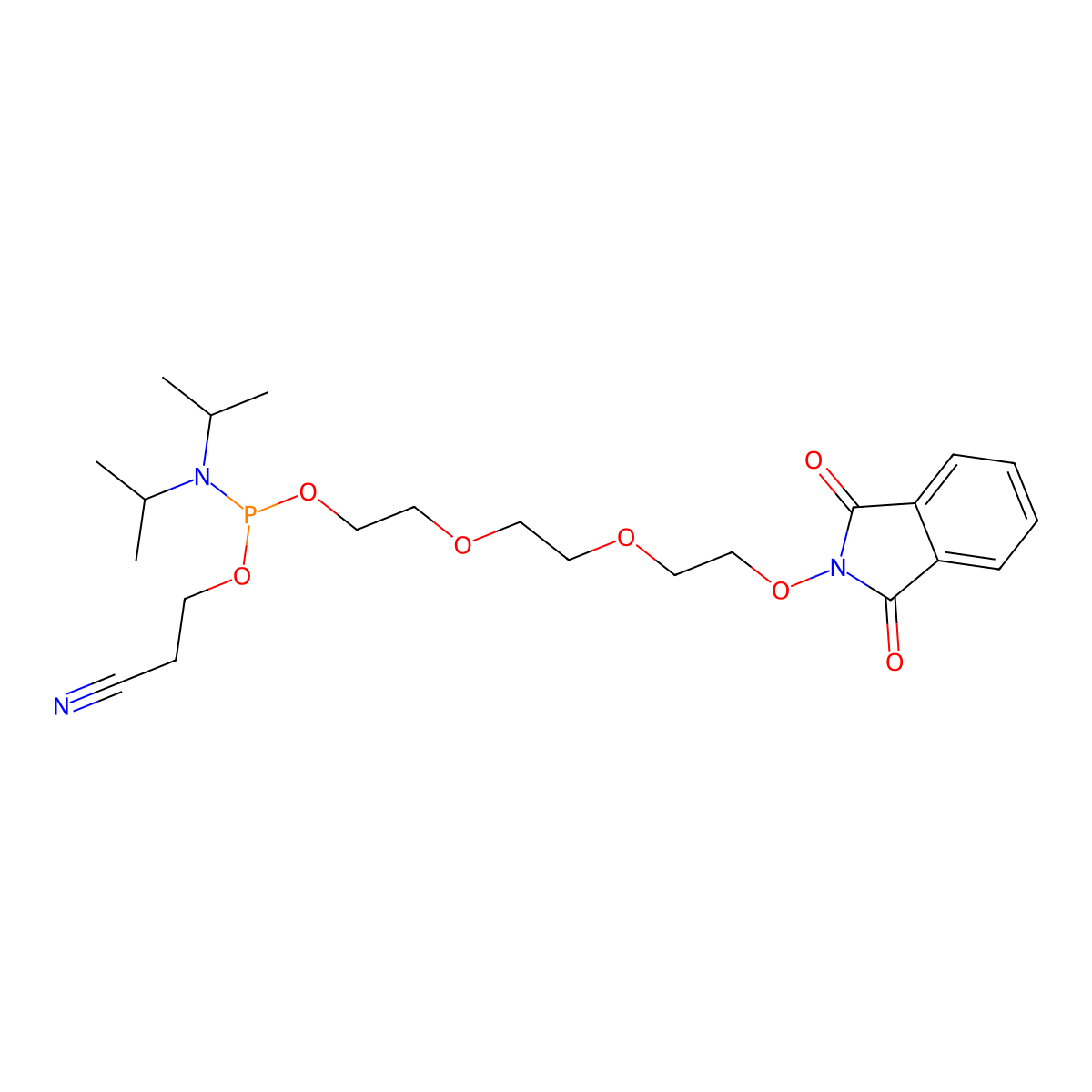 PHT PEG3 amidite molecular structure, CAS 2170381-91-4