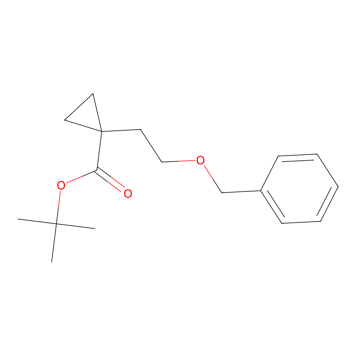 tert-Butyl 1-[2-(Benzyloxy)ethyl]cyclopropanecarboxylate molecular structure, CAS 2170459-25-1