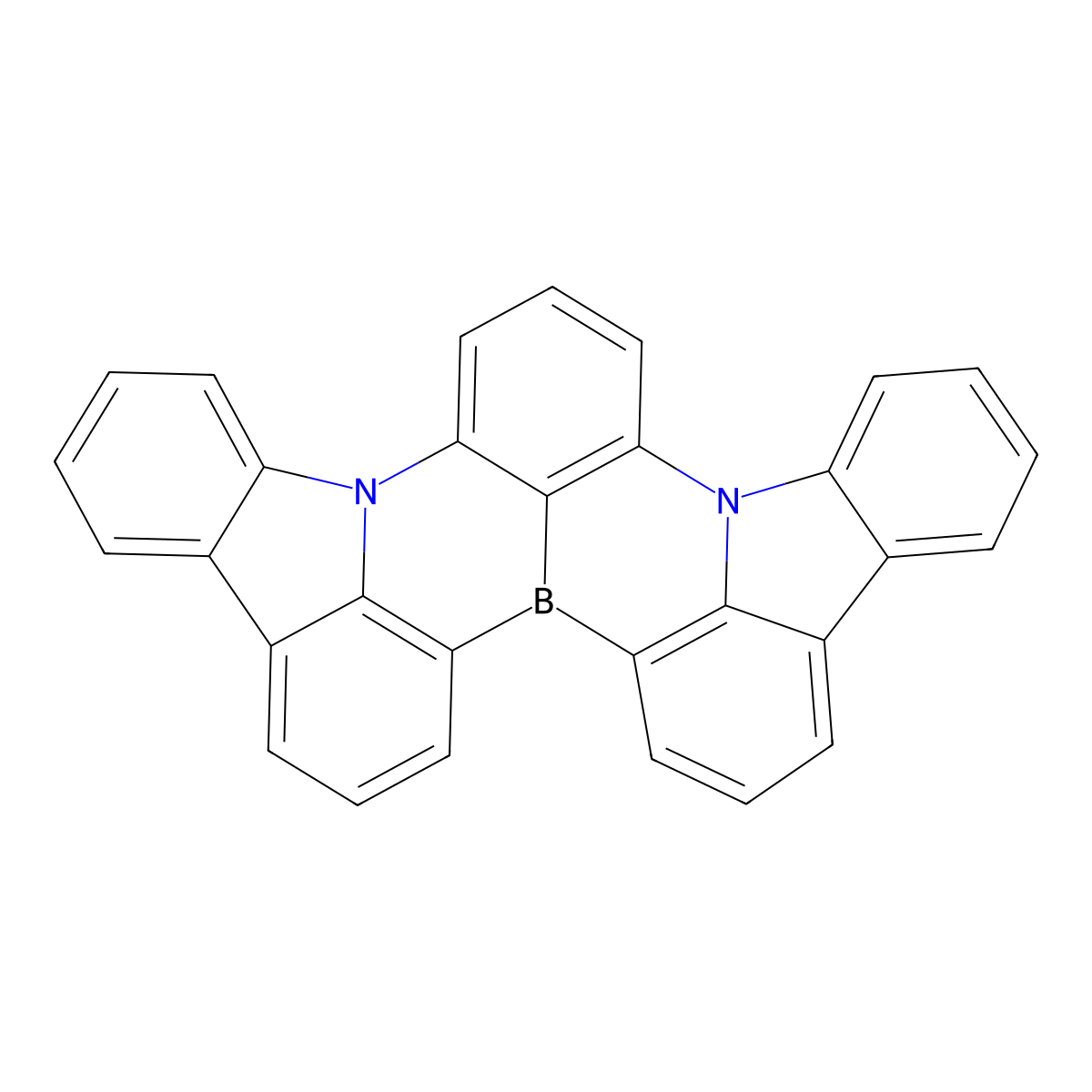 13,19-Diaza-1-boranonacyclo[16.12.1.12,6.119,26.07,12.014,31.020,25.013,33.030,32]tritriaconta-2(33),3,5,7,9,11,14(31),15,17,20,22,24,26,28,30(32)-pentadecaene molecular structure, CAS 2170487-27-9