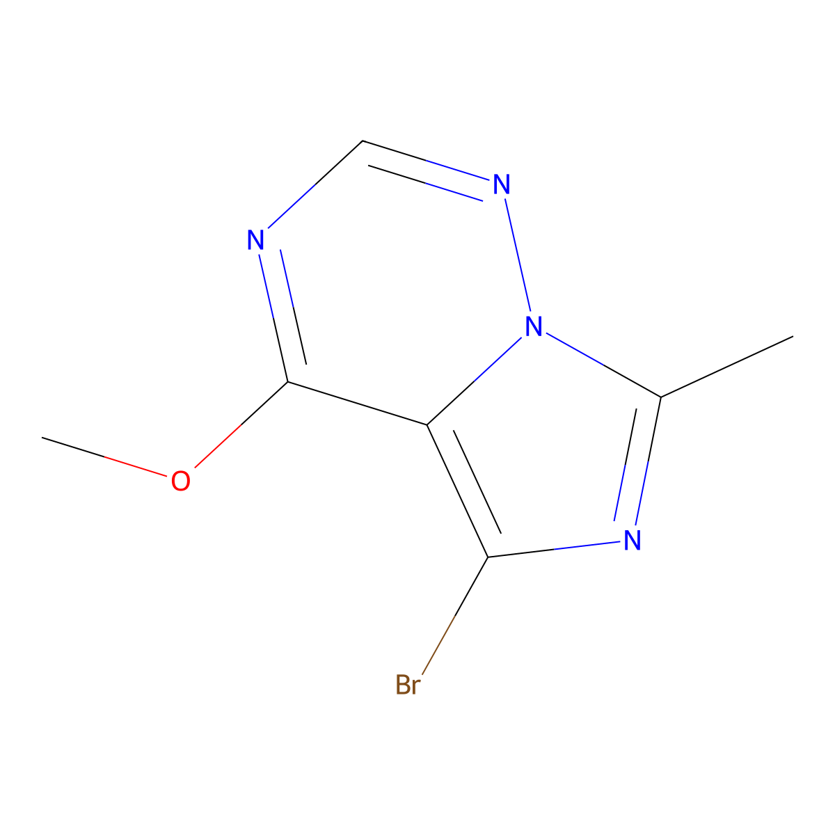 5-Bromo-4-methoxy-7-methylimidazo[5,1-f][1,2,4]triazine molecular structure, CAS 2170488-70-5