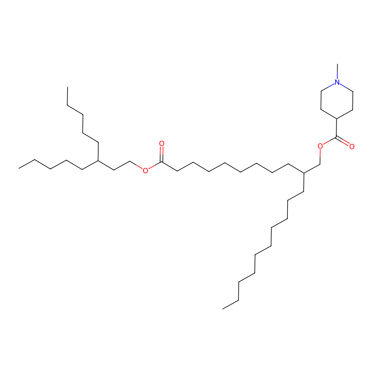 2-[9-Oxo-9-(3-pentyloctoxy)nonyl]dodecyl 1-methylpiperidine-4-carboxylate molecular structure, CAS 2170488-92-1