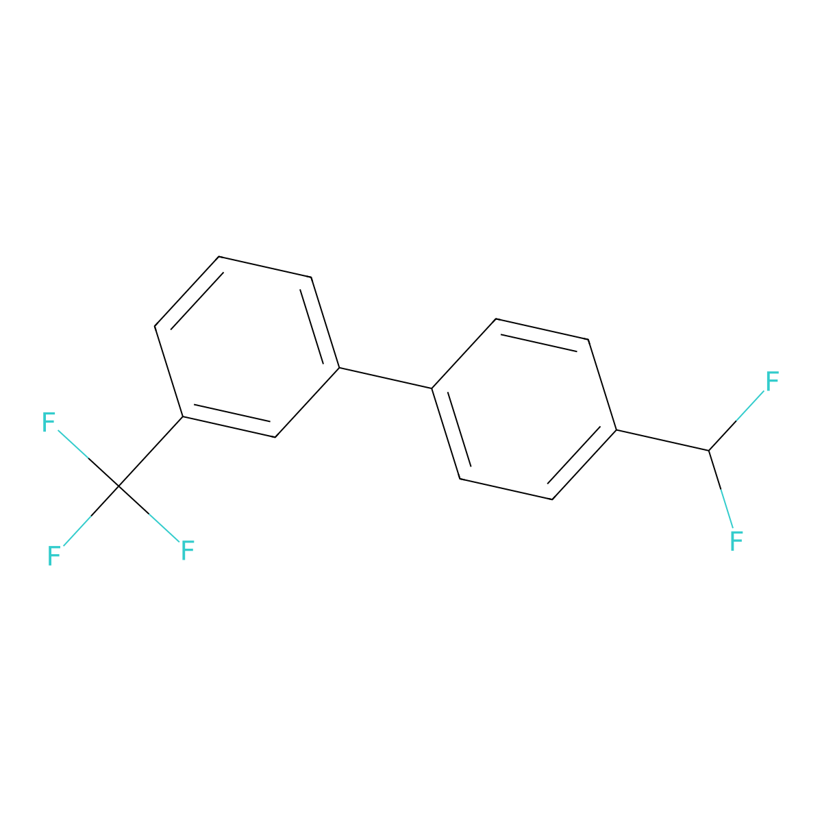 4'-(Difluoromethyl)-3-(trifluoromethyl)-1,1'-biphenyl molecular structure, CAS 2170496-81-6