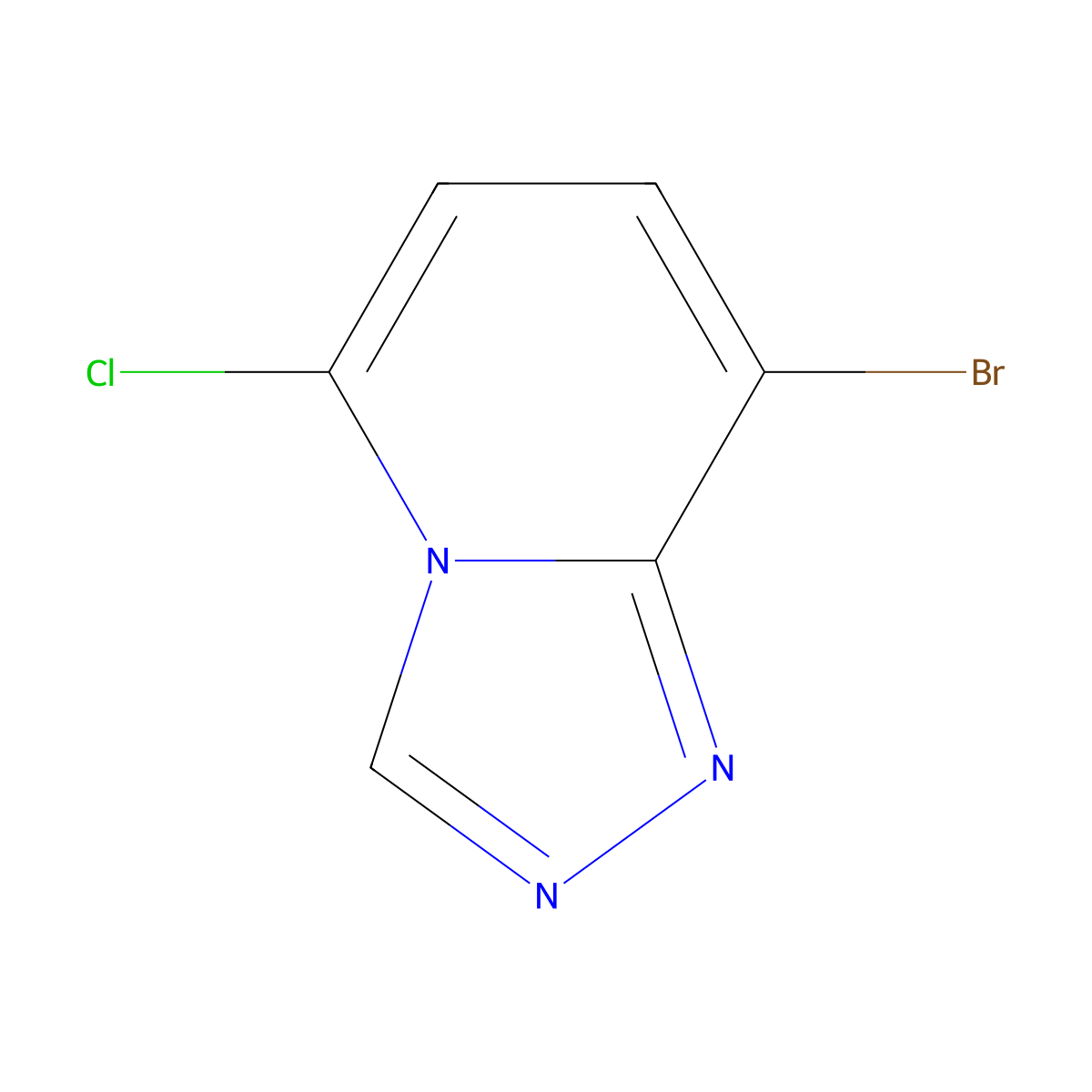 8-Bromo-5-chloro-[1,2,4]triazolo[4,3-a]pyridine molecular structure, CAS 2170502-03-9