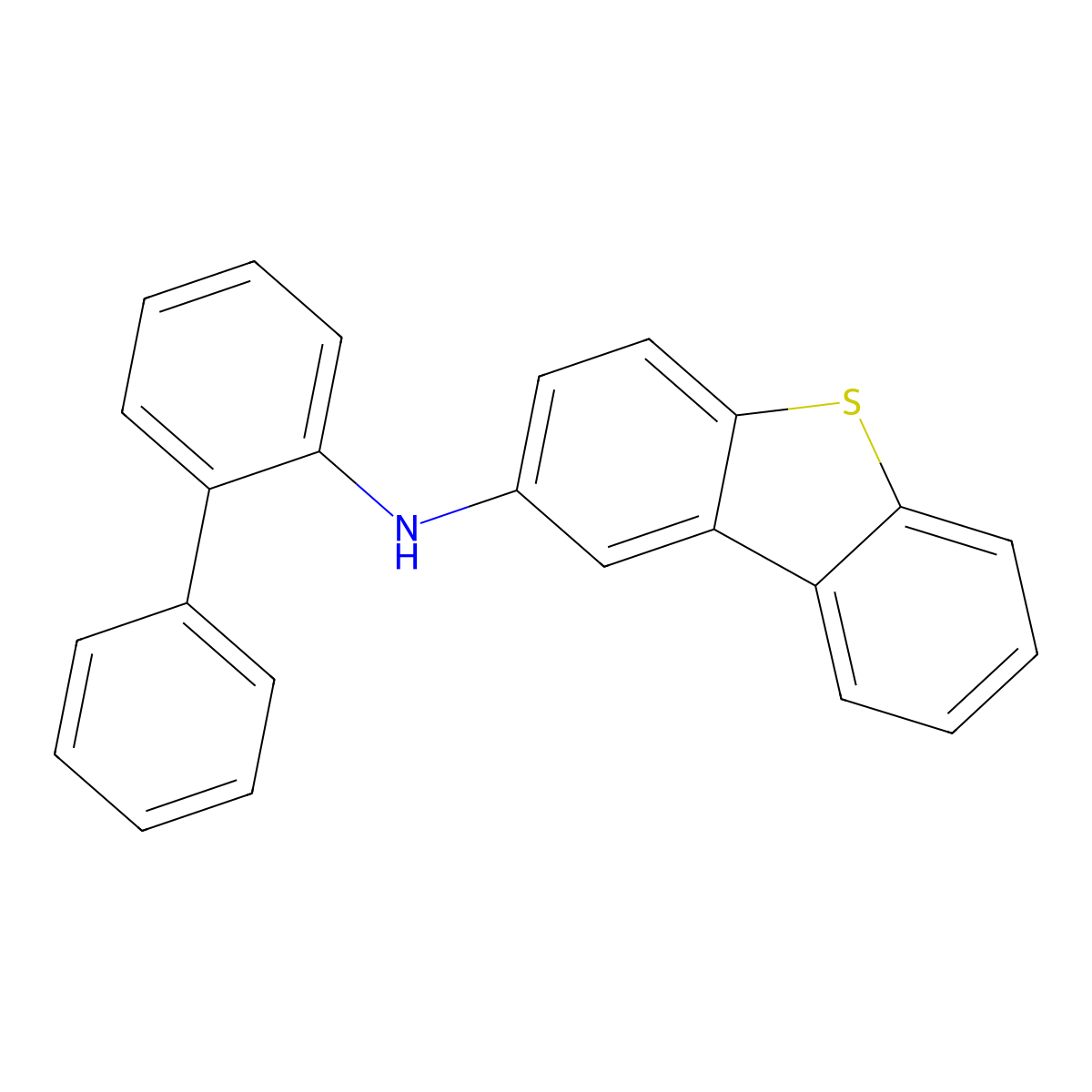 N-([1,1'-biphenyl]-2-yl)dibenzo[b,d]thiophen-2-amine molecular structure, CAS 2170534-12-8