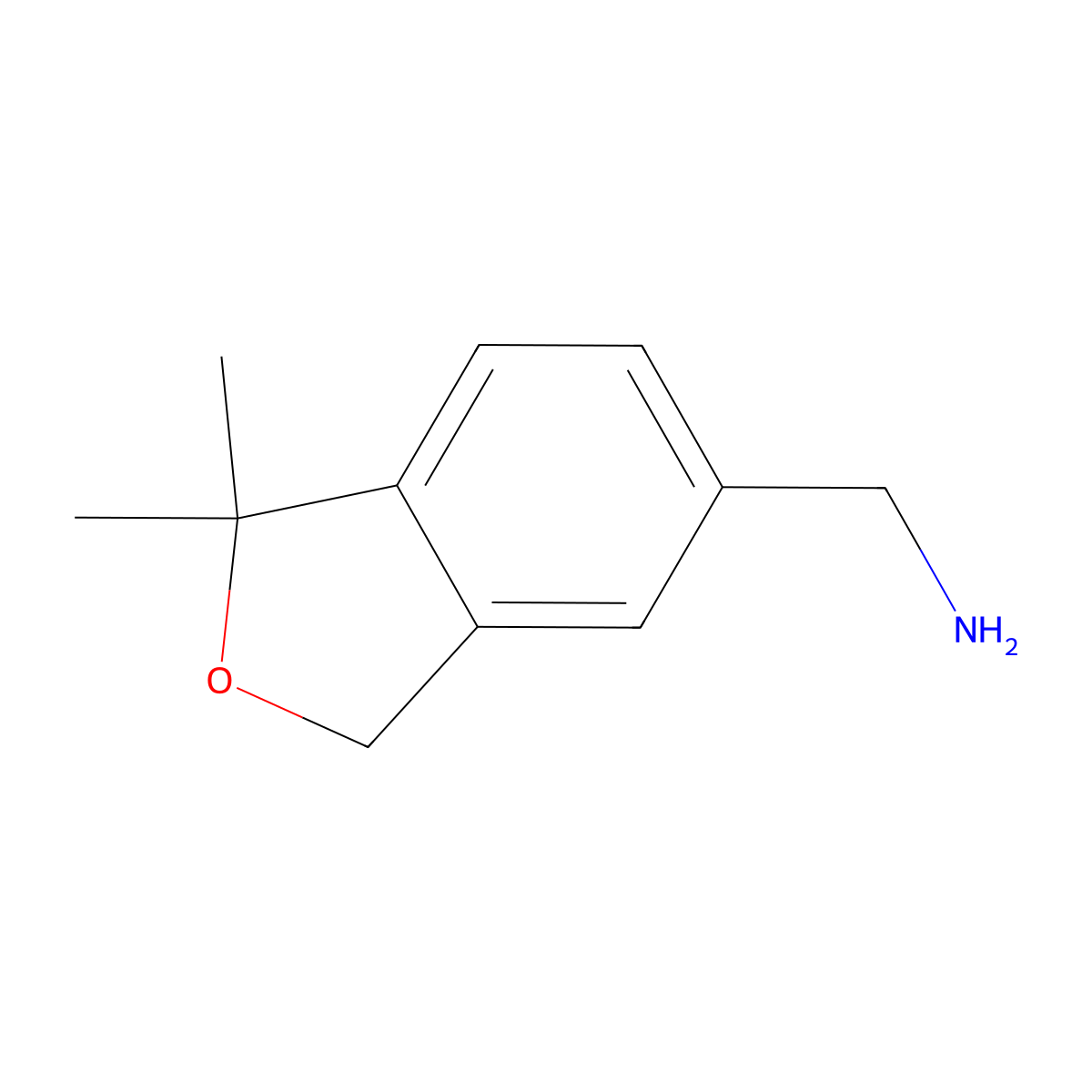 1-(1,1-Dimethyl-1,3-dihydro-2-benzofuran-5-yl)methanamine molecular structure, CAS 2170556-18-8