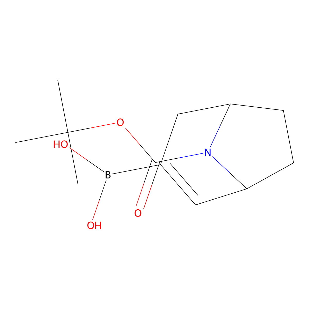 8-Boc-8-aza-bicyclo[3.2.1]oct-2-ene-3-boronic acid molecular structure, CAS 2170565-36-1