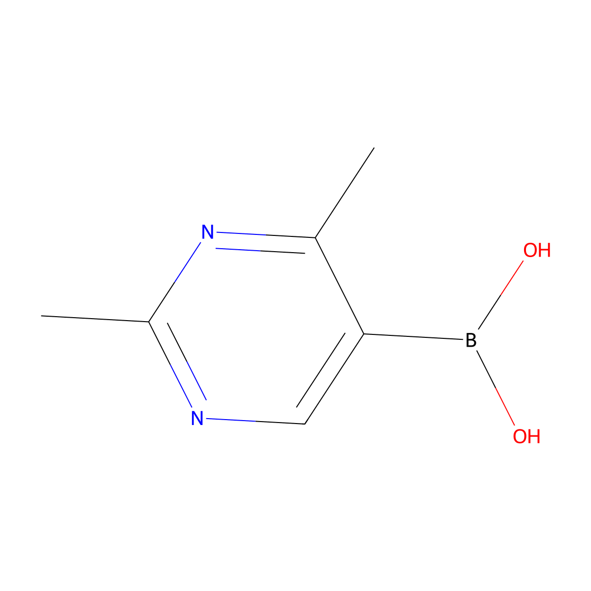 (2,4-Dimethylpyrimidin-5-YL)boronic acid molecular structure, CAS 2170605-42-0
