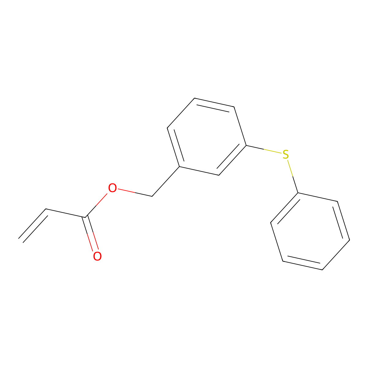 3-(Phenylthio)benZyl acrylate molecular structure, CAS 2170636-13-0