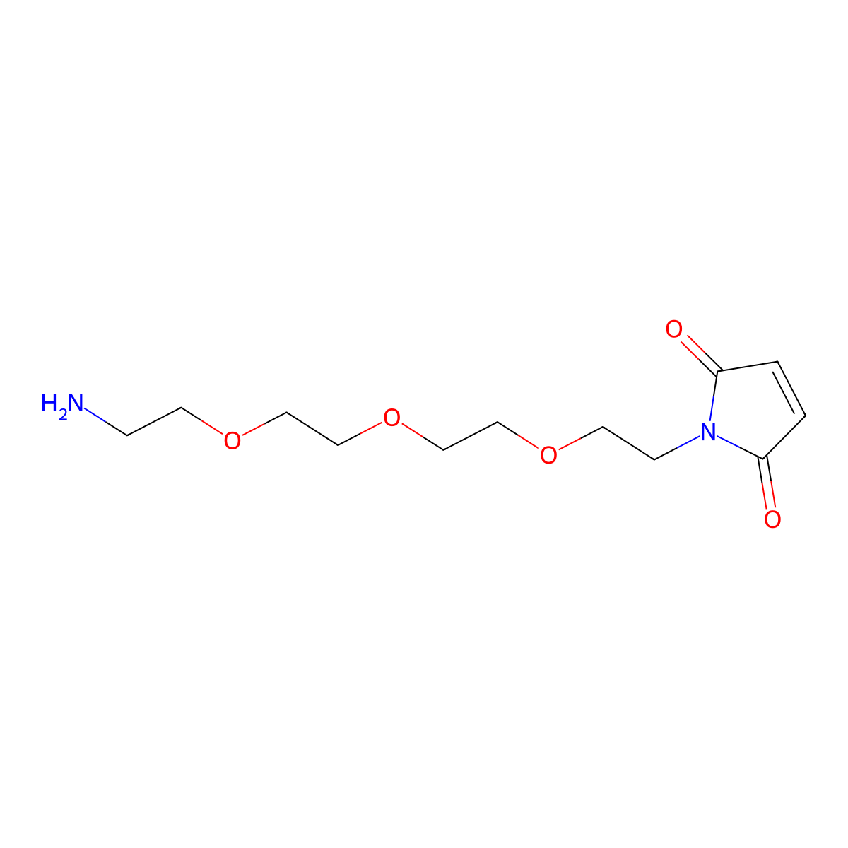 Mal-PEG3-amine molecular structure, CAS 2170654-70-1