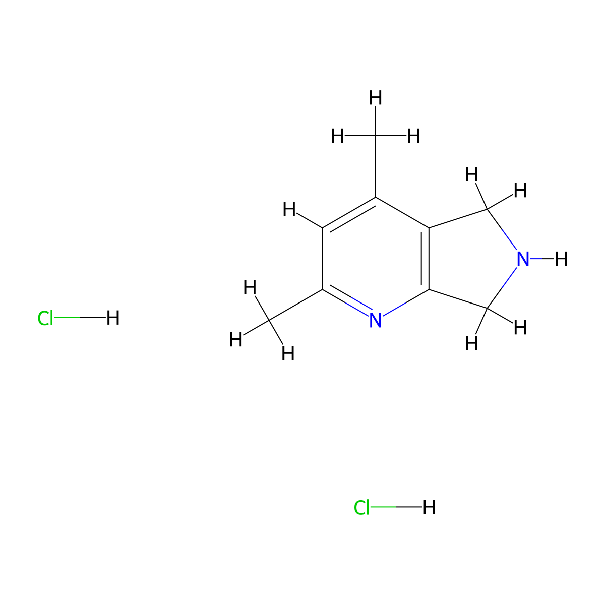 2,4-dimethyl-5H,6H,7H-pyrrolo[3,4-b]pyridine dihydrochloride molecular structure, CAS 2170723-59-6
