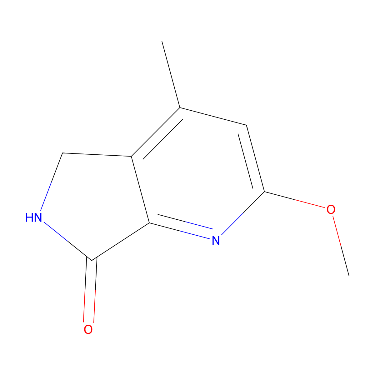 2-Methoxy-4-methyl-6,7-dihydro-5H-pyrrolo[4,3-b]pyridin-7-one molecular structure, CAS 2170723-95-0