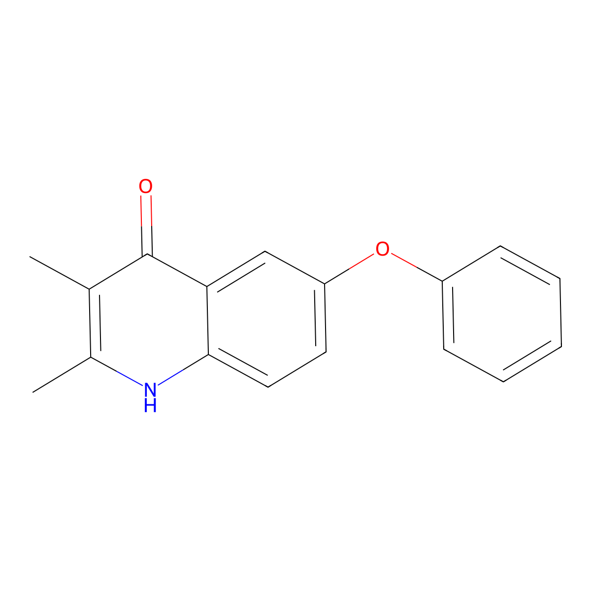 2,3-Dimethyl-6-phenoxy-1,4-dihydroquinolin-4-one molecular structure, CAS 217074-36-7