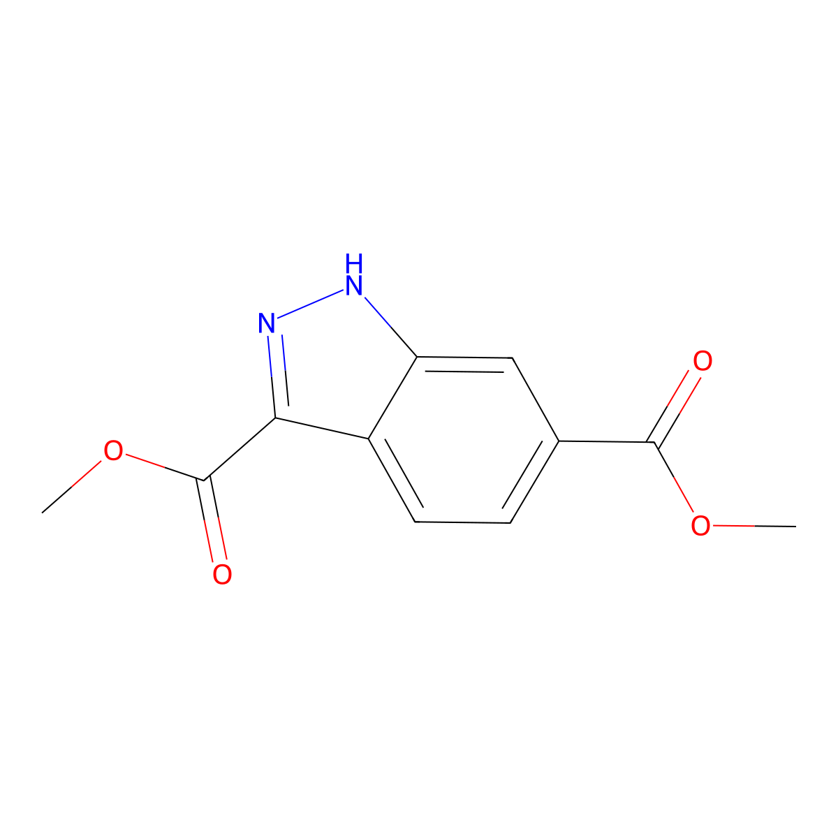 dimethyl1H-indazole-3,6-dicarboxylate molecular structure, CAS 2170756-75-7