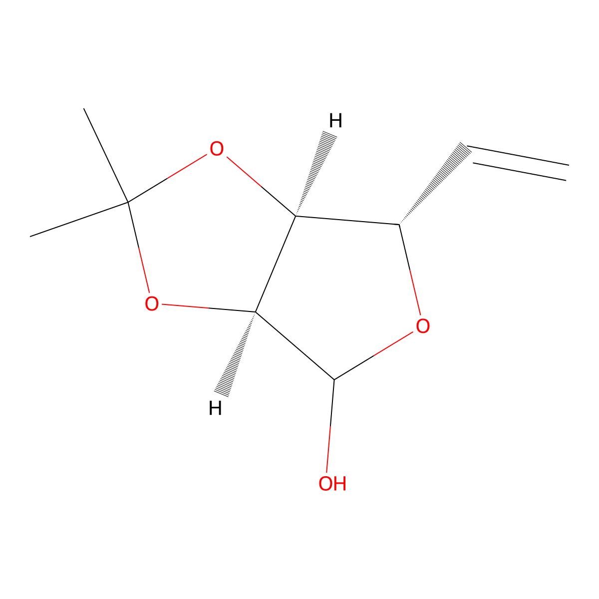 (3AS,6S,6aS)-2,2-dimethyl-6-vinyltetrahydrofuro[3,4-d][1,3]dioxol-4-ol molecular structure, CAS 2170757-75-0