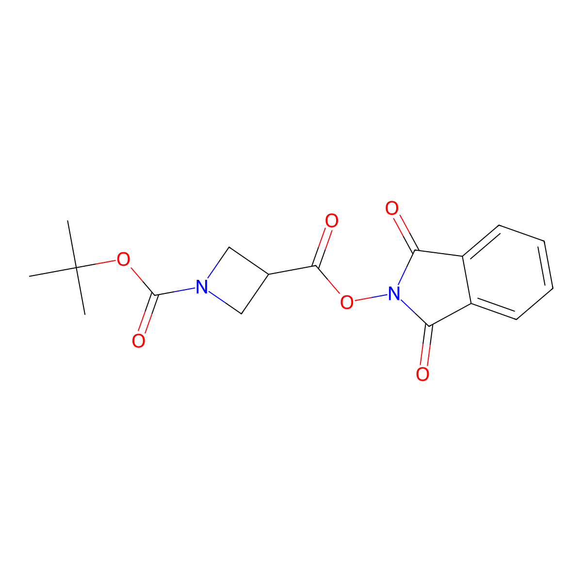 1-tert-butyl 3-(1,3-dioxo-2,3-dihydro-1H-isoindol-2-yl) azetidine-1,3-dicarboxylate molecular structure, CAS 2170793-65-2