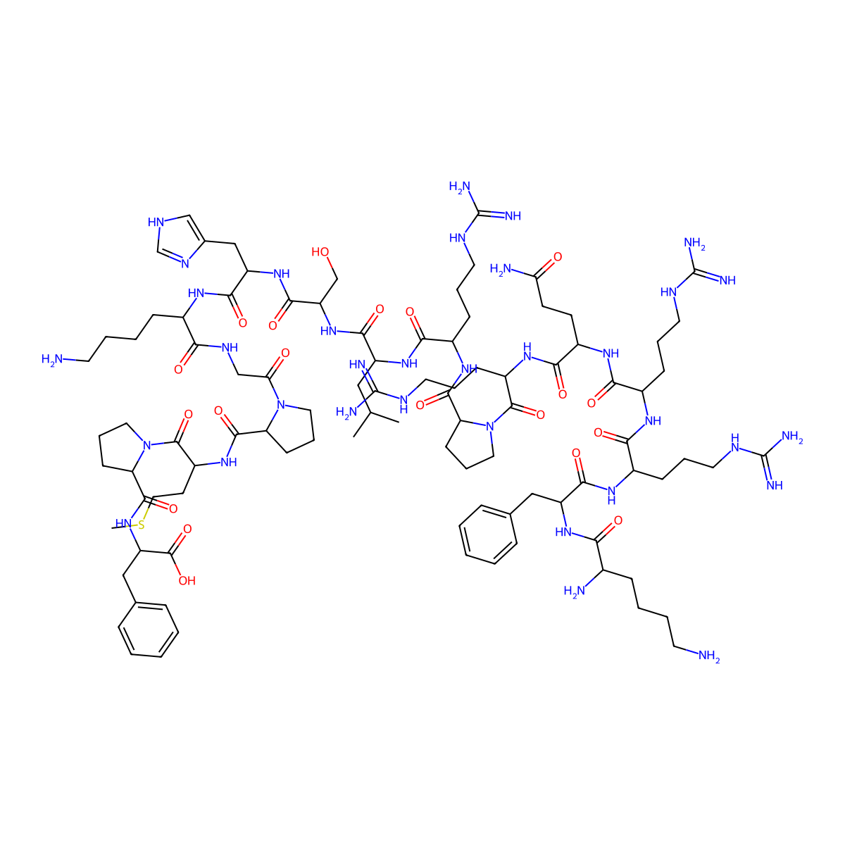 Apelin-17 (human, bovine) molecular structure, CAS 217082-57-0